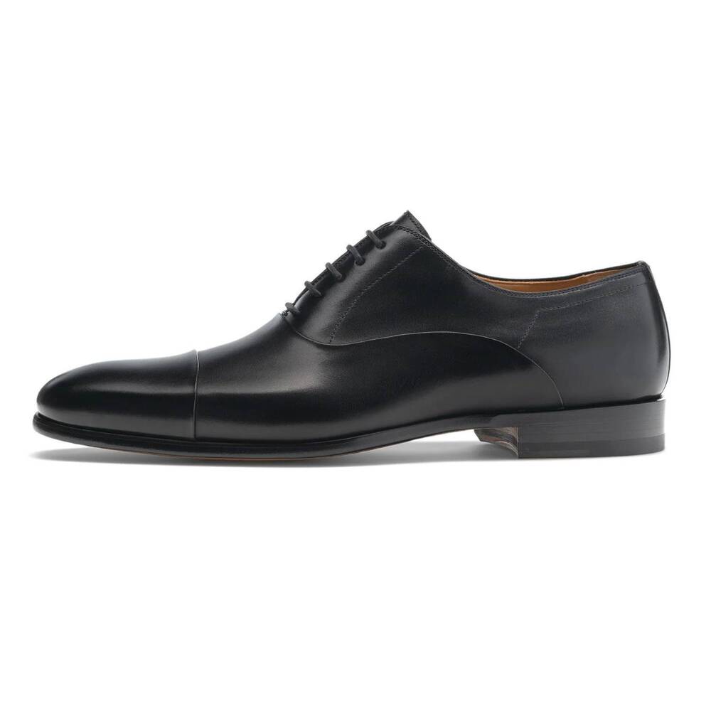 NEW MAGNANNI men's segovia cap toe oxford shoes in black